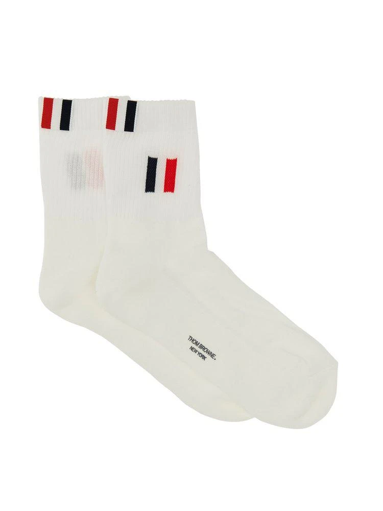 商品Thom Browne|Thom Browne RWB-Tab Detail Socks,价格¥555,第1张图片