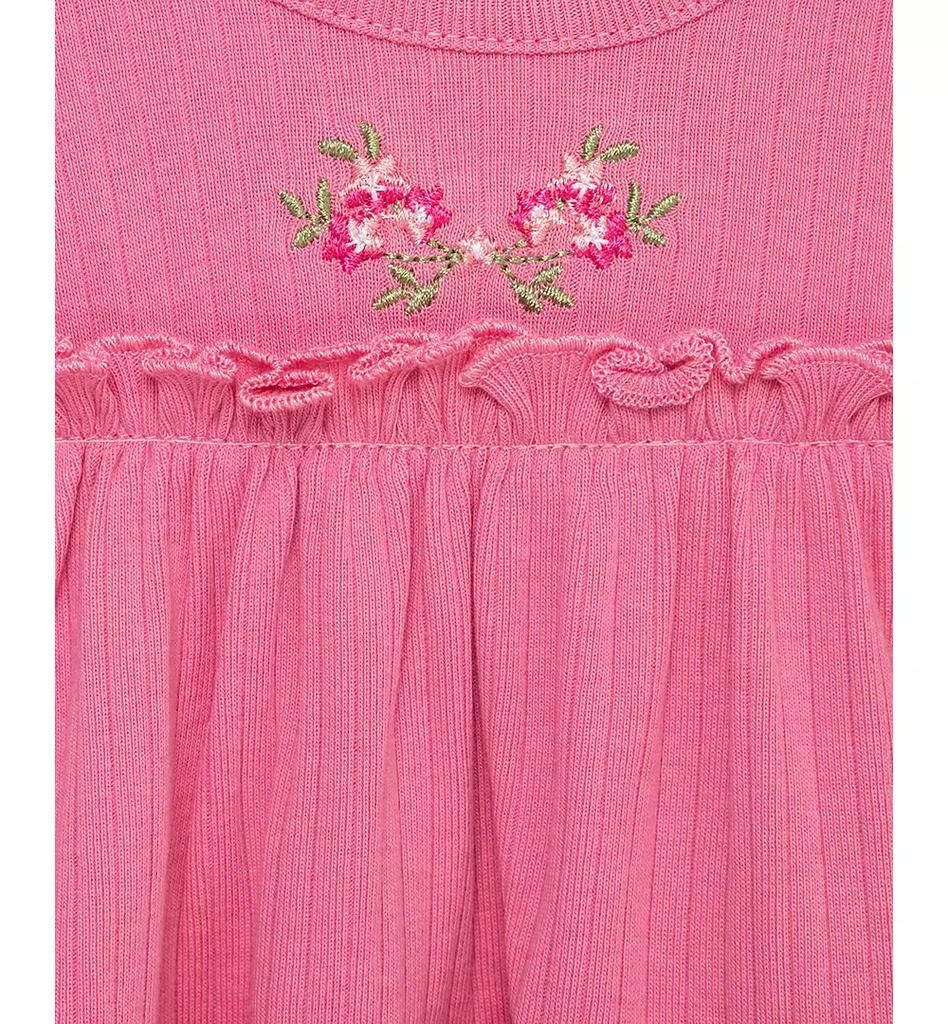 商品Little Me|Baby Girls Cotton Bellflower Headband, Tiered Tunic & Leggings, 3 Piece Set,价格¥221,第4张图片详细描述