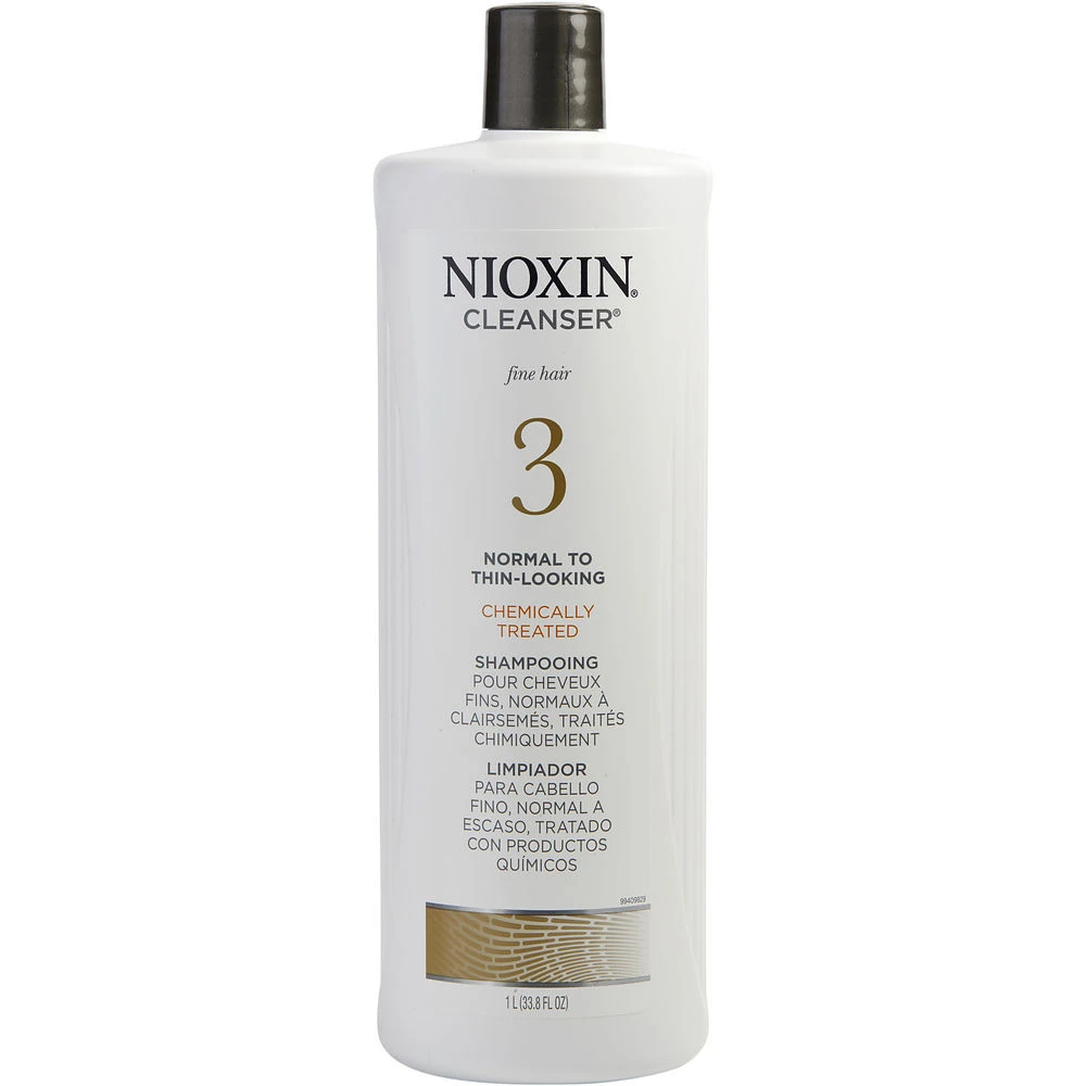 商品NIOXIN|NIOXIN 丽康丝 洁净系统3洗发露 轻度稀疏染后发质 1L （包装可能不同）,价格¥182,第1张图片