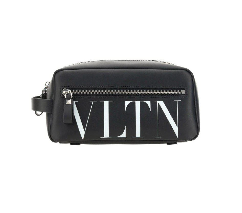 商品Valentino|Valentino	VLTN Logo Printed Zip-Up Wash Bag,价格¥4073,第1张图片