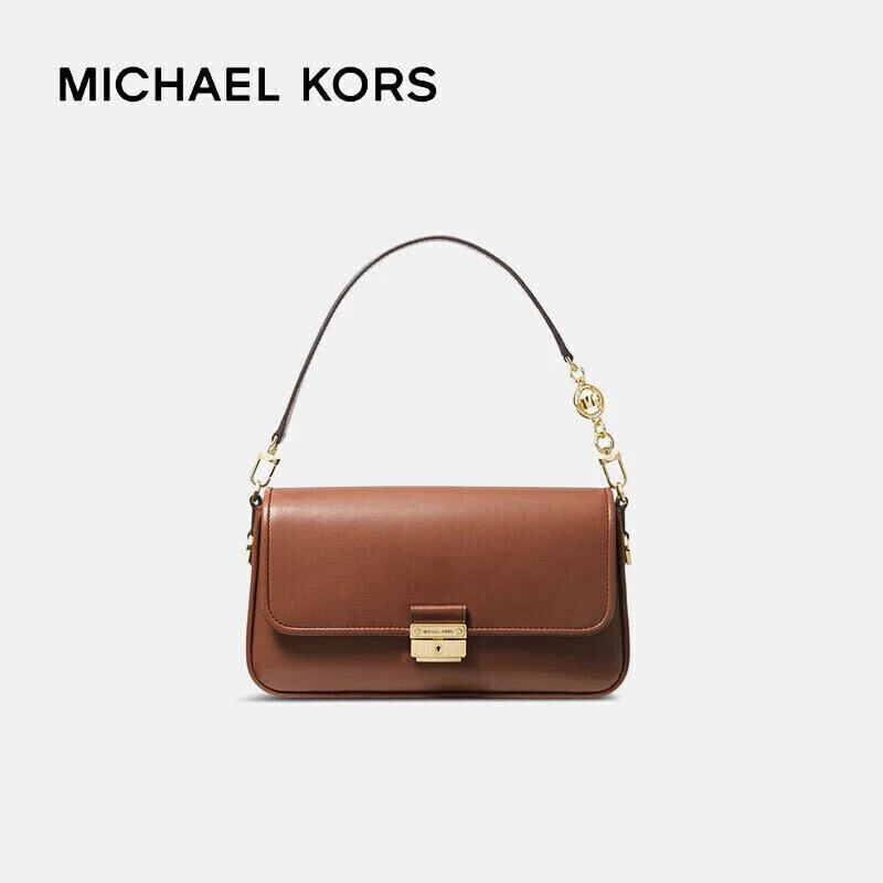 商品[国内直发] Michael Kors|MK 女包 迈克·科尔斯 MICHAEL KORS 明星同款 BRADSHAW系列棕色手提单肩包 30S1G2BL1L LUGGAGE,价格¥1506,第1张图片