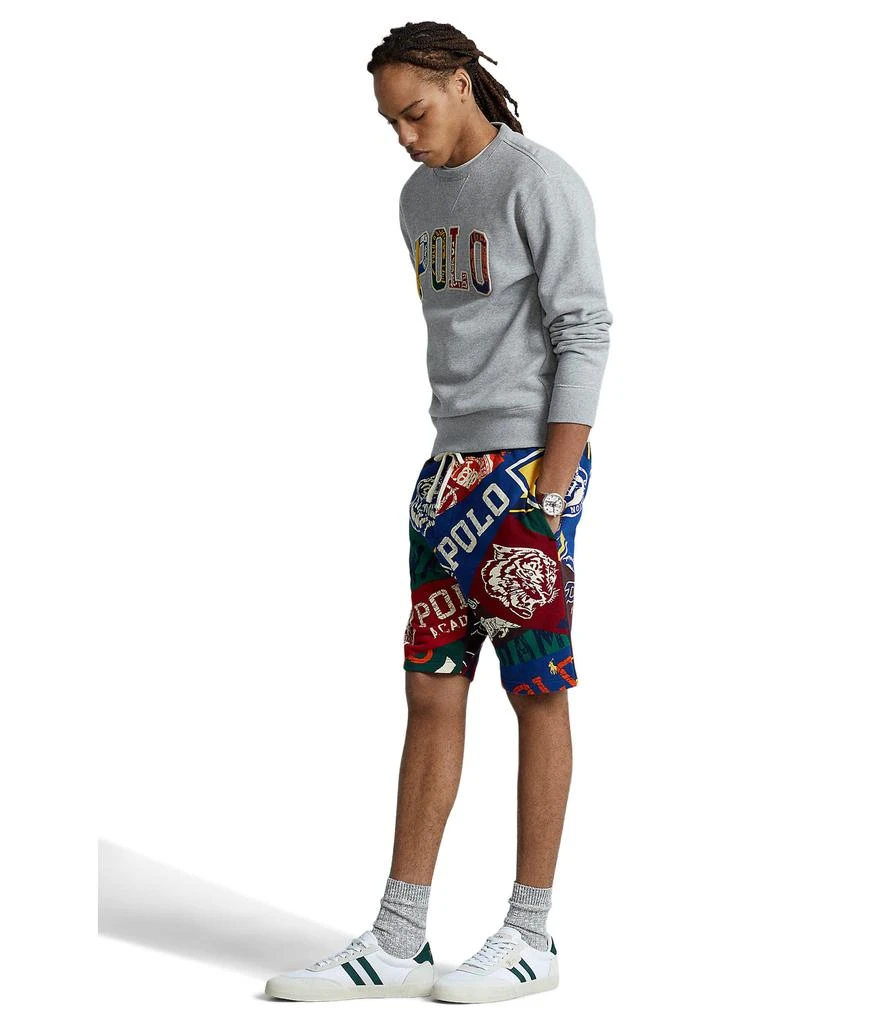 商品Ralph Lauren|8.5" Pennant-Print Fleece Shorts,价格¥889,第4张图片详细描述