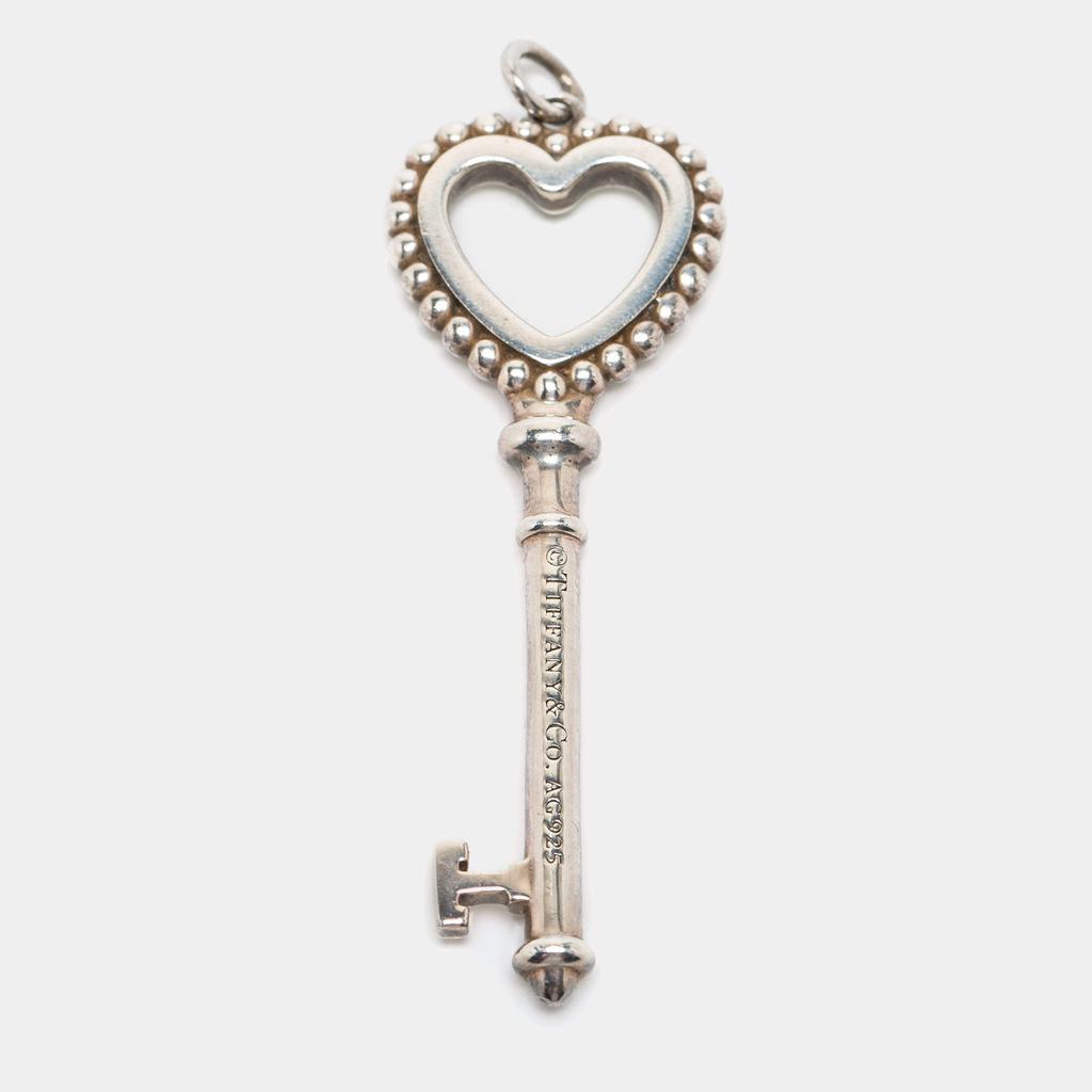 Tiffany & Co. Heart Key Enamel Sterling Silver Pendant商品第3张图片规格展示