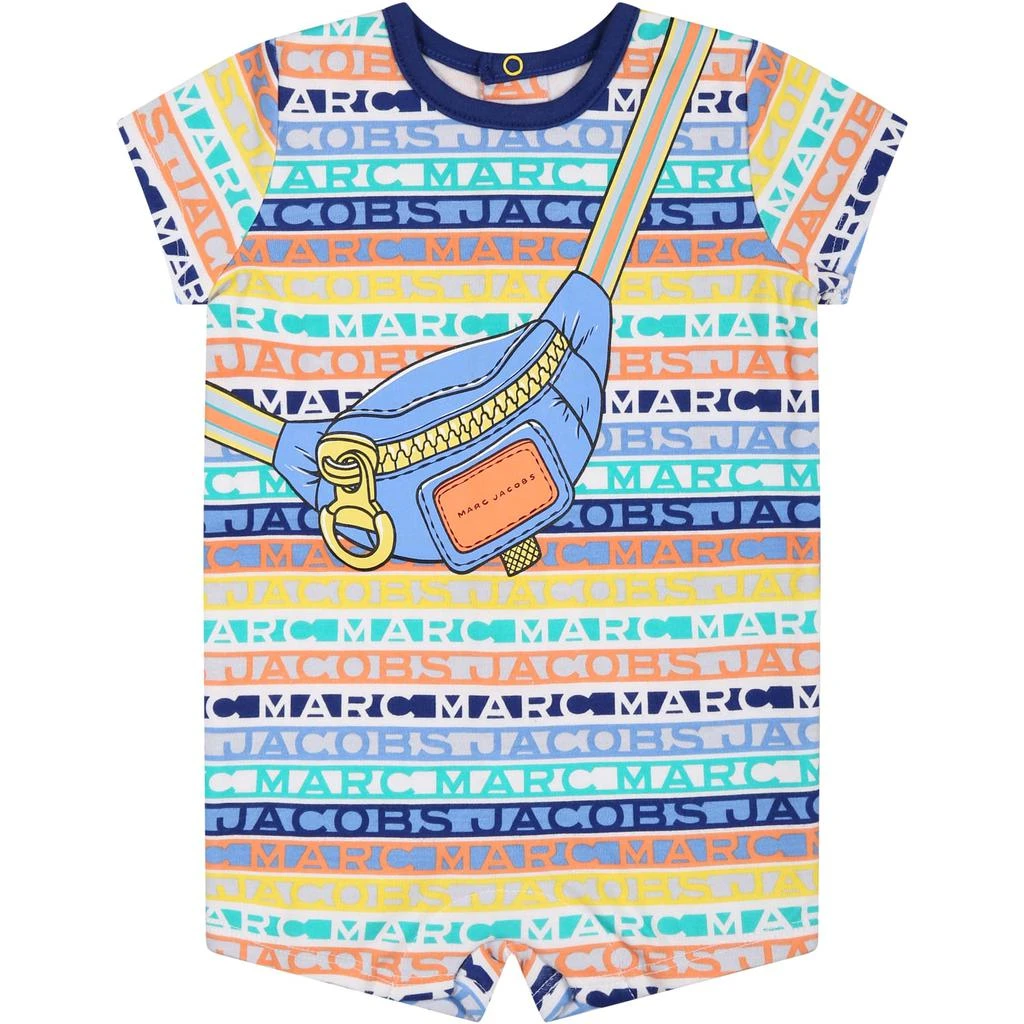 商品Marc Jacobs|Little Marc Jacobs Multicolor Romper For Baby Boy With Print And Logo,价格¥704,第1张图片