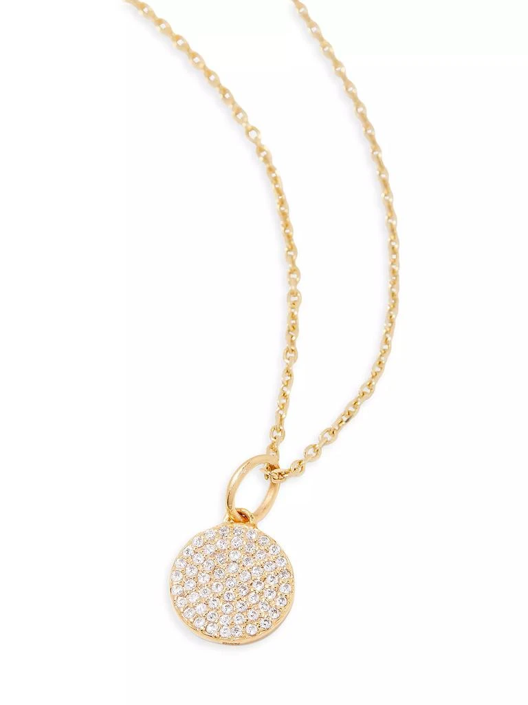 商品brook & york|Adeline Charm 14K-Gold Vermeil & White Topaz Pendant Necklace,价格¥826,第3张图片详细描述