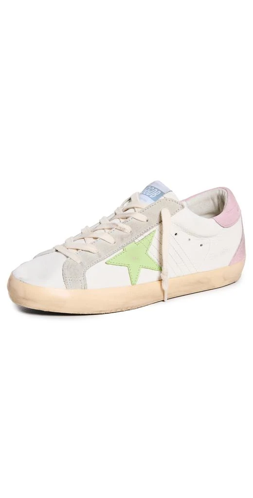 商品Golden Goose|Golden Goose Super-Star 纳帕革鞋面和鞋头皮革运动鞋,价格¥4418,第1张图片