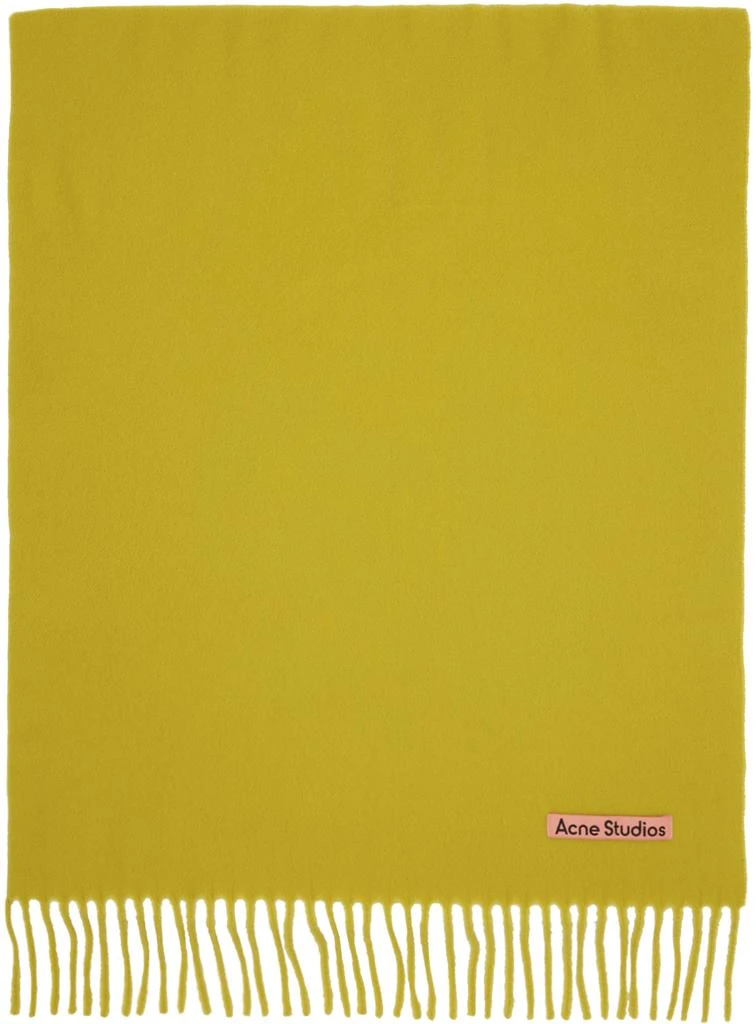 商品Acne Studios|Yellow Oversized Scarf,价格¥1118,第1张图片