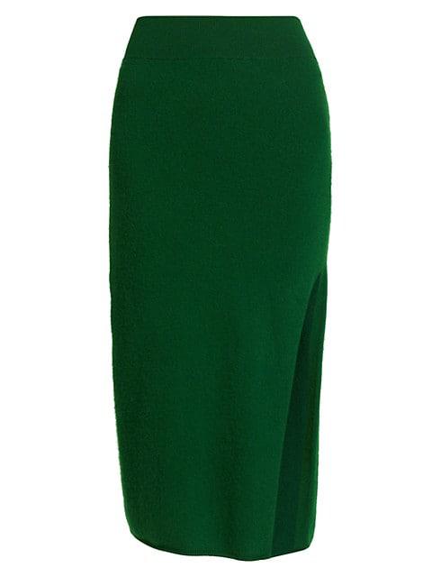 Cashmere Blend Pencil Skirt商品第1张图片规格展示