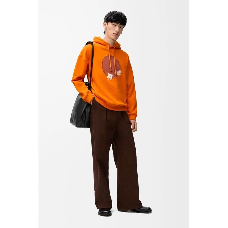 商品Loewe|【预售3-5天】LOEWE/罗意威 男士橙色棉卫衣,价格¥8013,第4张图片详细描述