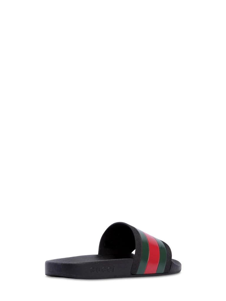 商品Gucci|Web Print Rubber Slide Sandals,价格¥1798,第2张图片详细描述