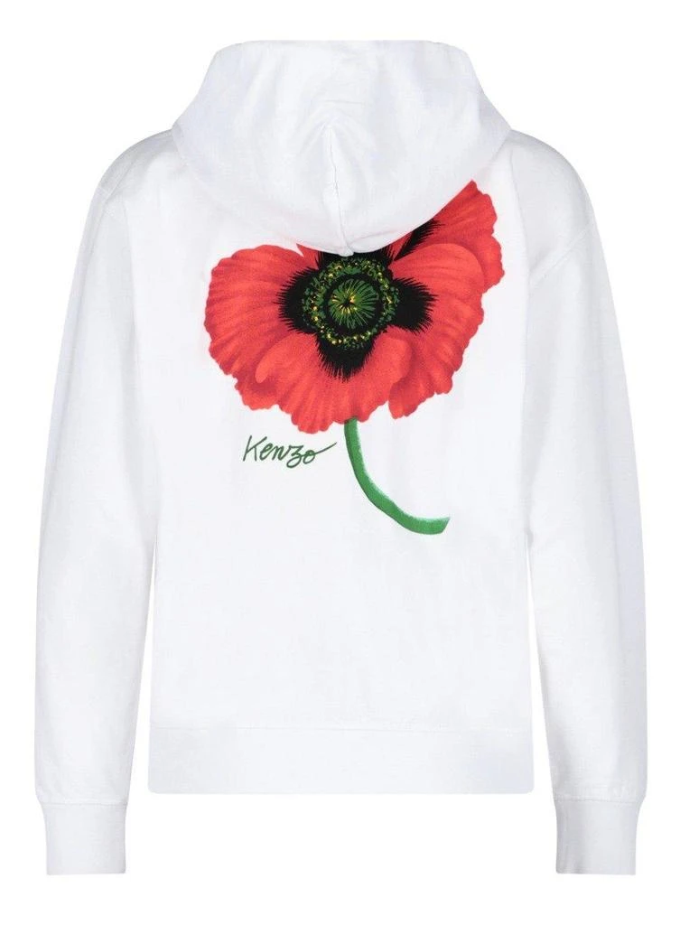 商品Kenzo|Kenzo Floral Printed Zipped Hoodie,价格¥2007,第2张图片详细描述