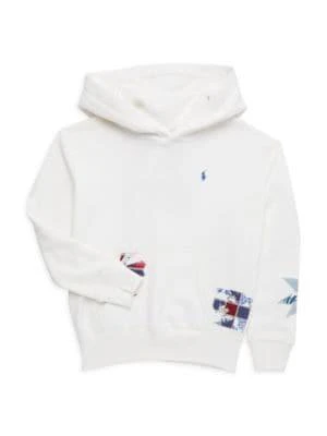 商品Ralph Lauren|Little Girl’s Quilted Magic Fleece Hoodie,价格¥405,第1张图片