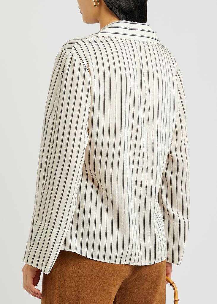 商品Vince|Striped rayon-blend shirt,价格¥2810,第5张图片详细描述