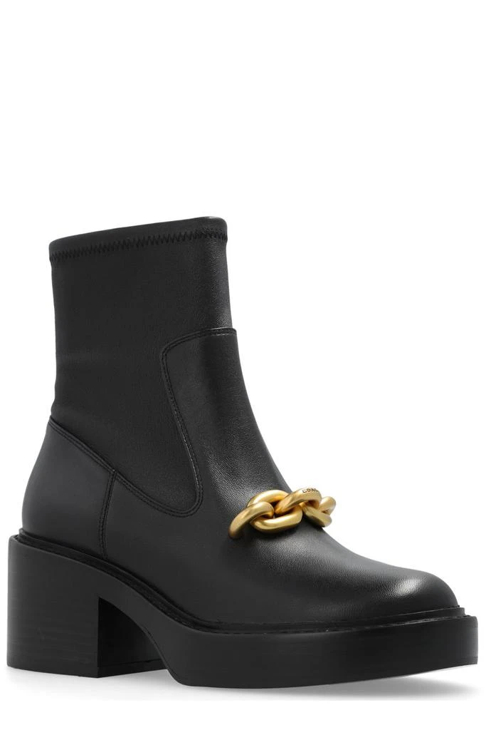 商品Coach|Coach Chain Detailed Ankle Boots,价格¥1412,第2张图片详细描述