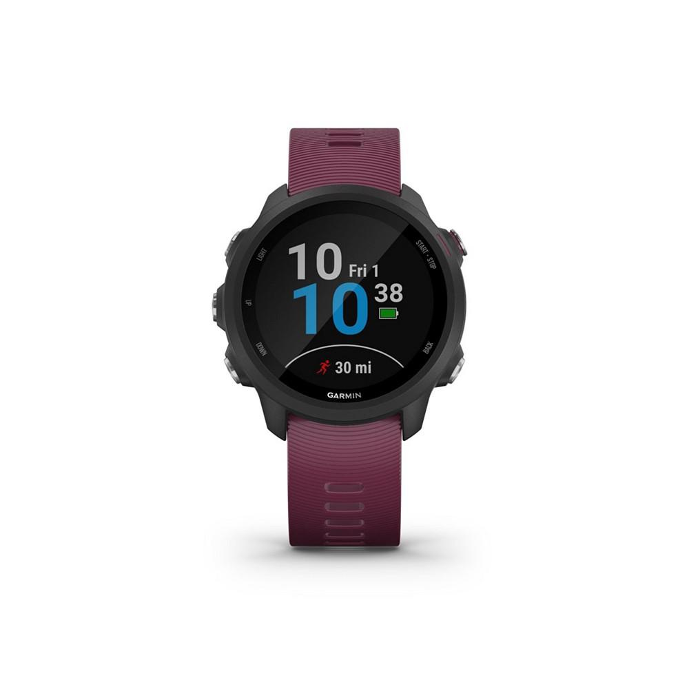 Unisex Forerunner 245 Berry Silicone Strap Smart Watch 30.4mm商品第1张图片规格展示