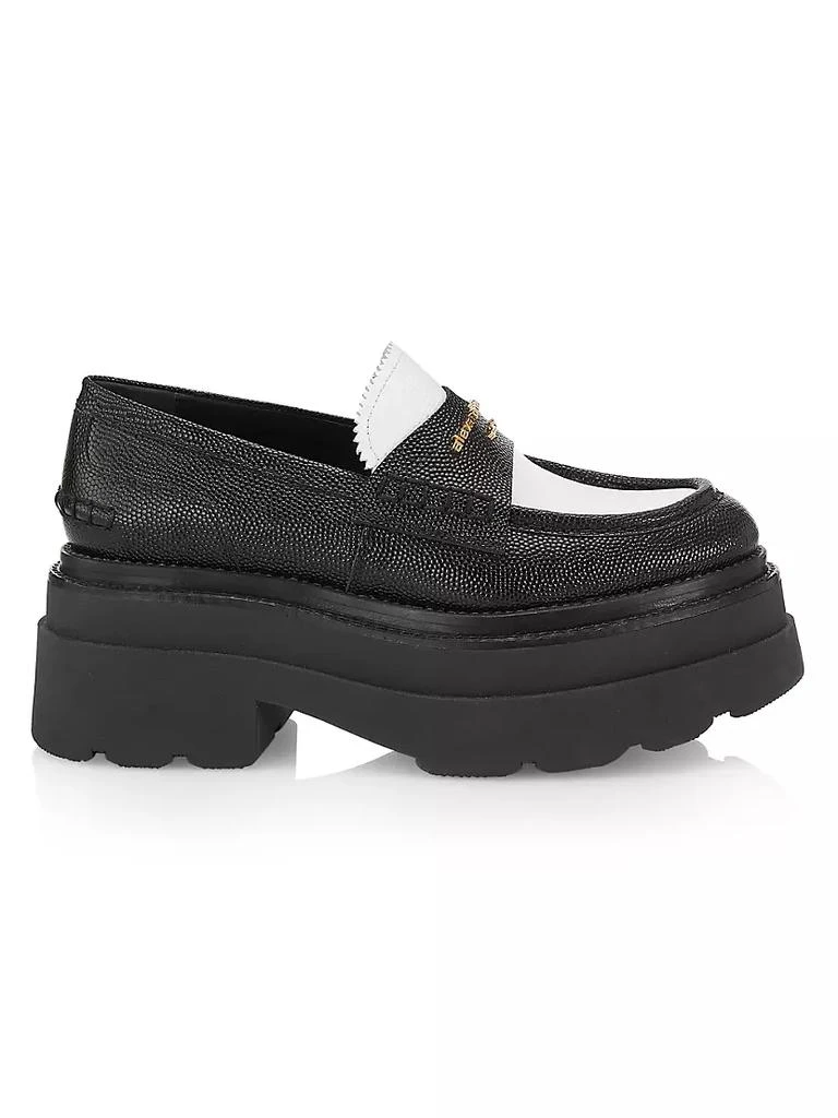 商品Alexander Wang|Carter Leather Platform Loafers,价格¥2716,第1张图片