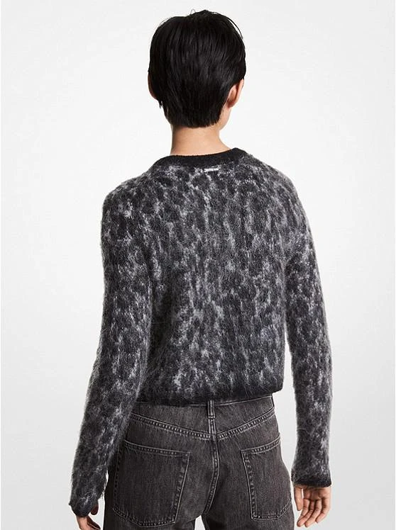 商品Michael Kors|Leopard Jacquard Cropped Sweater,价格¥524,第2张图片详细描述