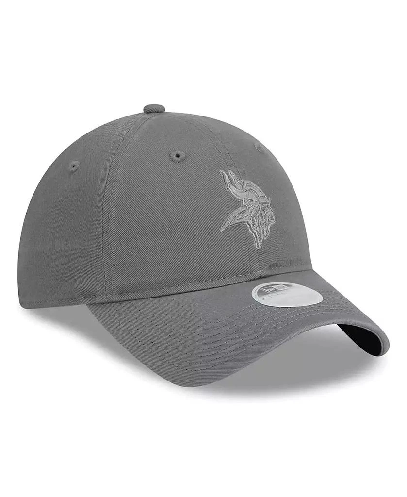 商品New Era|Women's Gray Minnesota Vikings Color Pack 9TWENTY Adjustable Hat,价格¥208,第4张图片详细描述