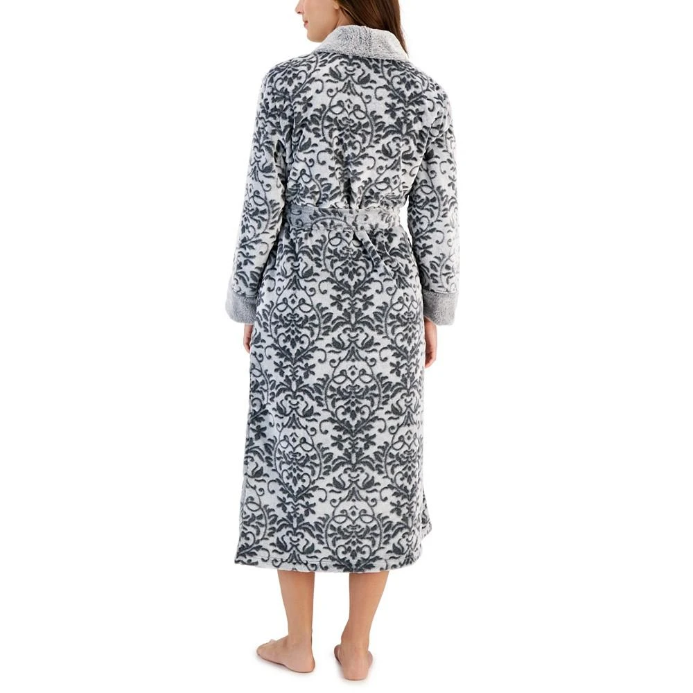 商品Charter Club|Women's Plush Long Floral Scroll Wrap Robe, Created for Macy's,价格¥180,第2张图片详细描述