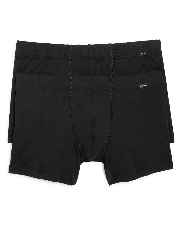 商品Hanro|Cotton Essentials Covered Waistband Boxer Briefs, Pack of 2,价格¥597,第1张图片