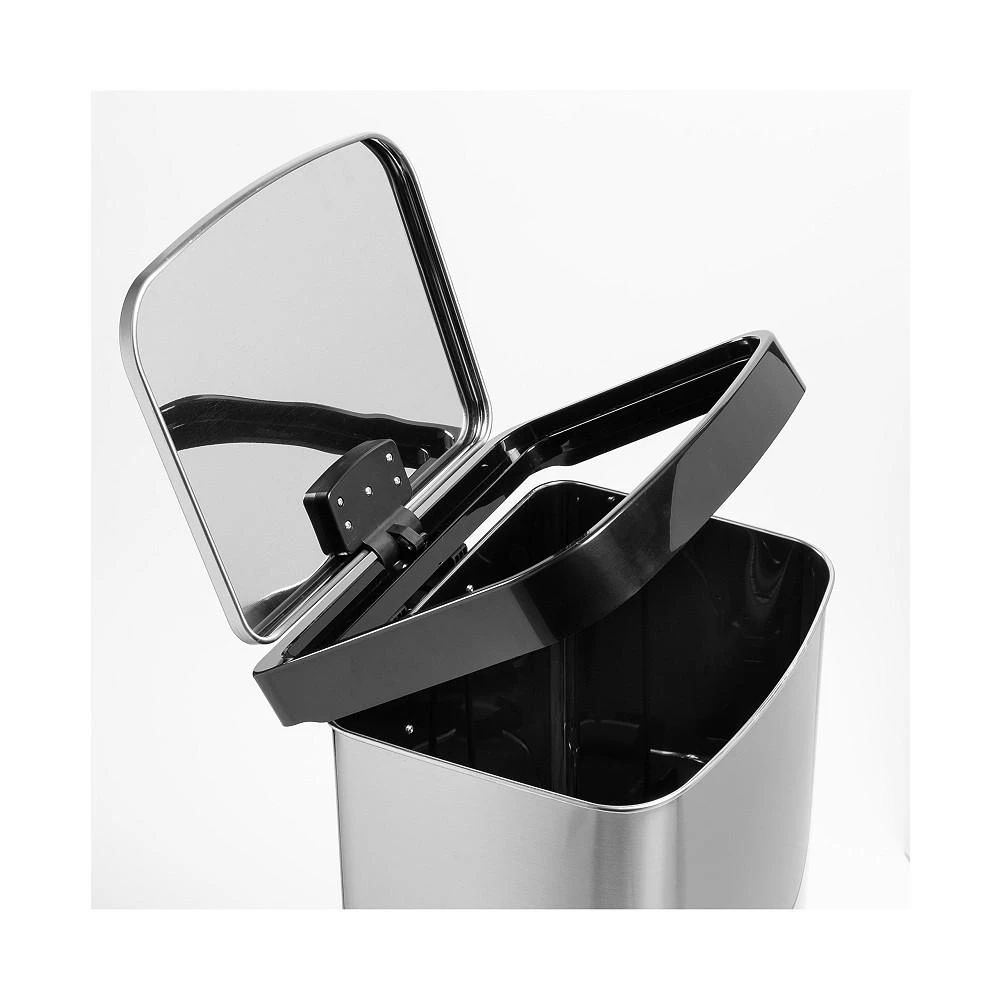 Large Stainless Steel Step Trash Can with Lid 商品