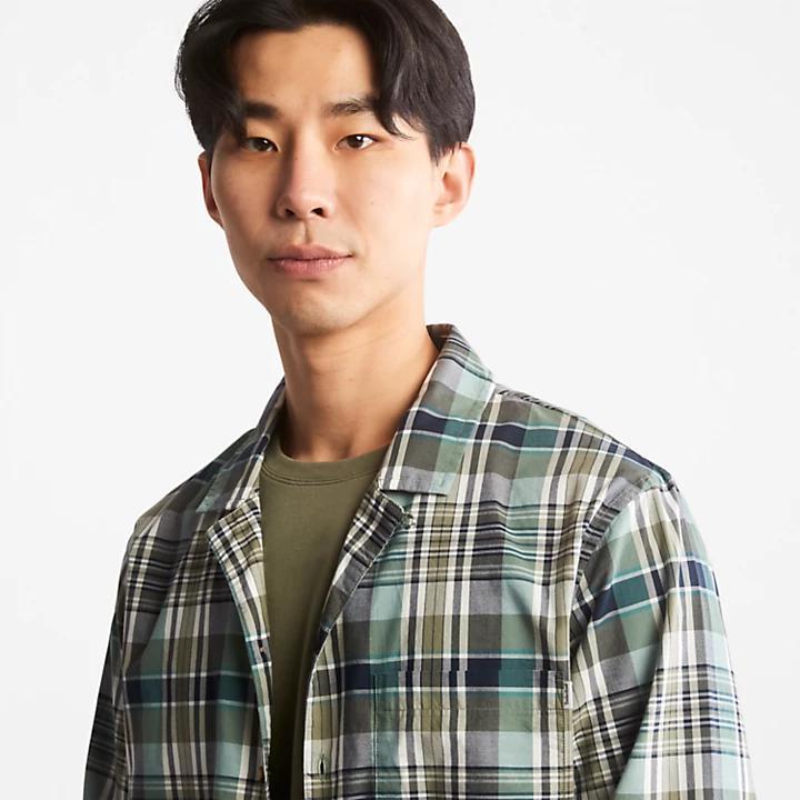 商品Timberland|Outdoor Heritage Check Shirt for Men in Green,价格¥329,第7张图片详细描述