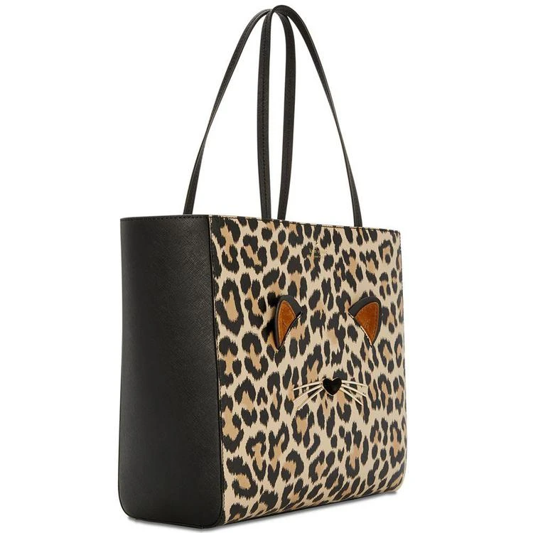 商品Kate Spade|Run Wild Leopard Hallie Medium Tote,价格¥874,第4张图片详细描述