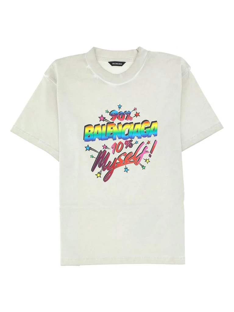 商品Balenciaga|Balenciaga Kids Logo Printed Crewneck T-Shirt,价格¥1205,第1张图片