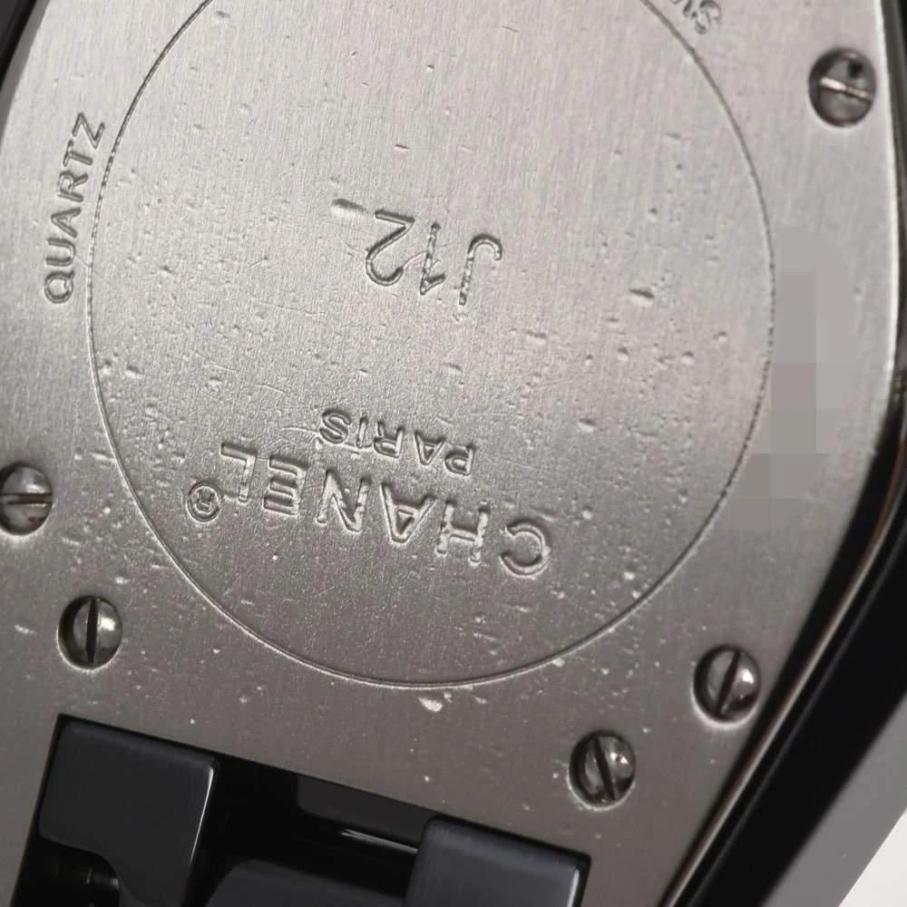 Chanel Black Diamond Stainless Steel And Ceramic J12 H1625 Quartz Women's Wristwatch 33 mm 商品