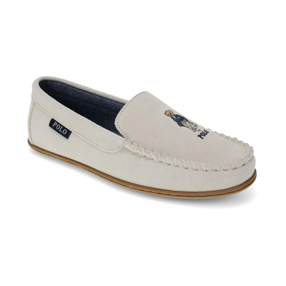 商品Ralph Lauren|Women's Collins Mediterranean Bear Suede Moccasin Slippers,价格¥665,第1张图片