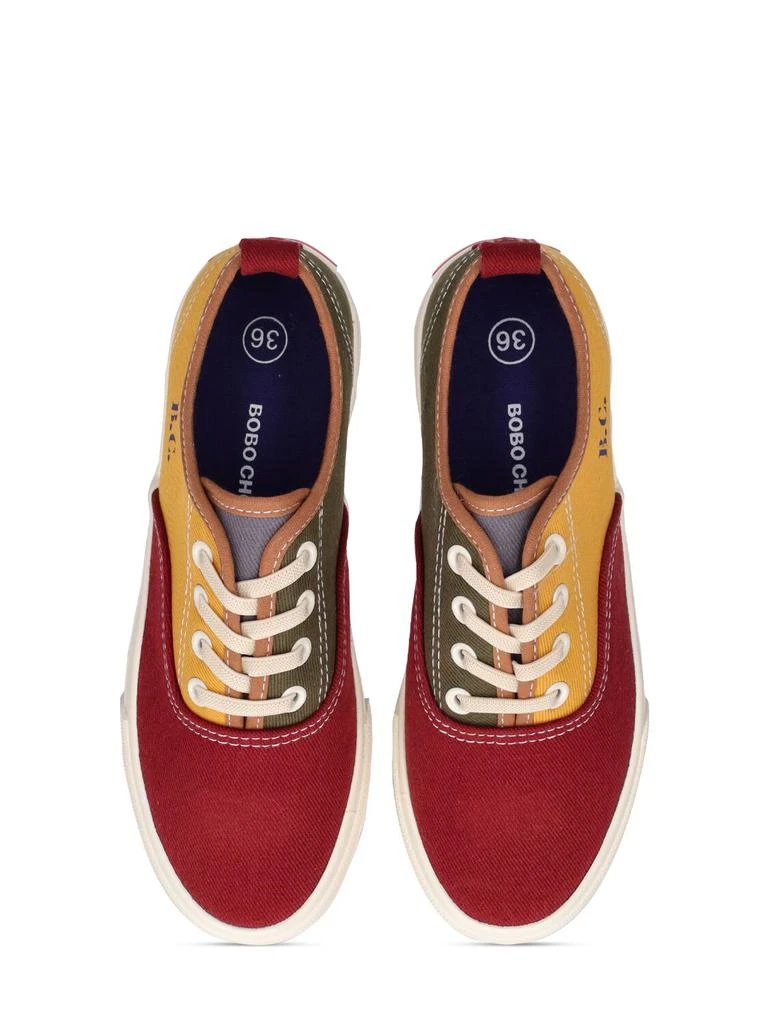 商品BOBO CHOSES|Printed Organic Cotton Lace-up Sneakers,价格¥185,第1张图片详细描述
