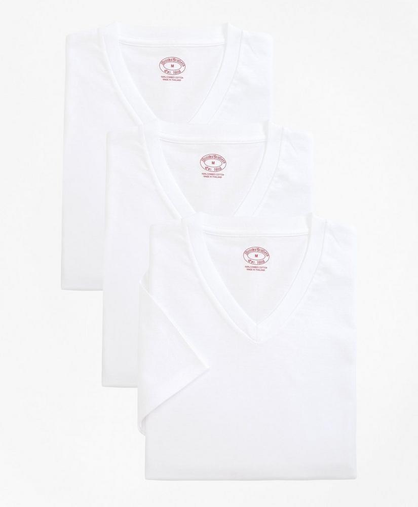 Boys Cotton V-Neck Undershirt - Three Pack商品第1张图片规格展示