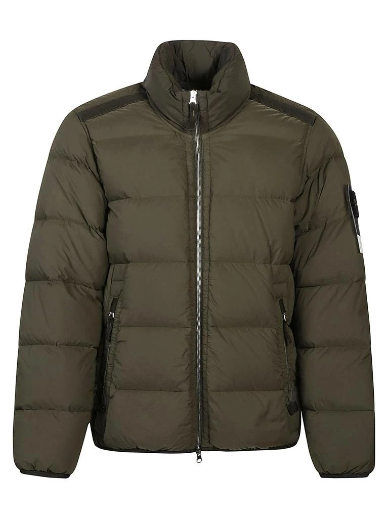 商品Stone Island|Stone Island Logo Patch High-Neck Padded Jacket,价格¥4695,第1张图片