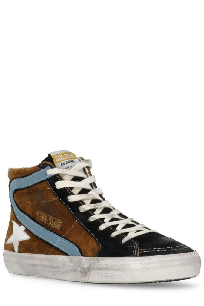 商品Golden Goose|Golden Goose Deluxe Brand Slide High-Top Lace-Up Sneakers,价格¥3950,第2张图片详细描述