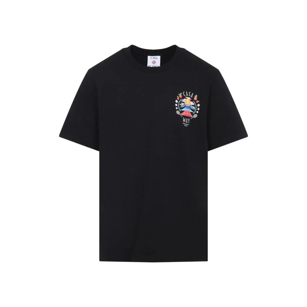 商品Casablanca|Graphic Emblem T-Shirt In Soft Organic Cotton,价格¥3252,第1张图片