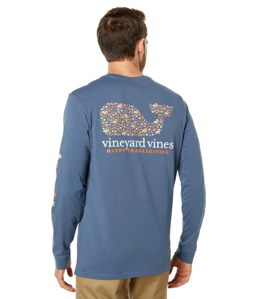 商品Vineyard Vines|Long Sleeve Thanksgiving Icons Pocket Tee,价格¥305,第1张图片