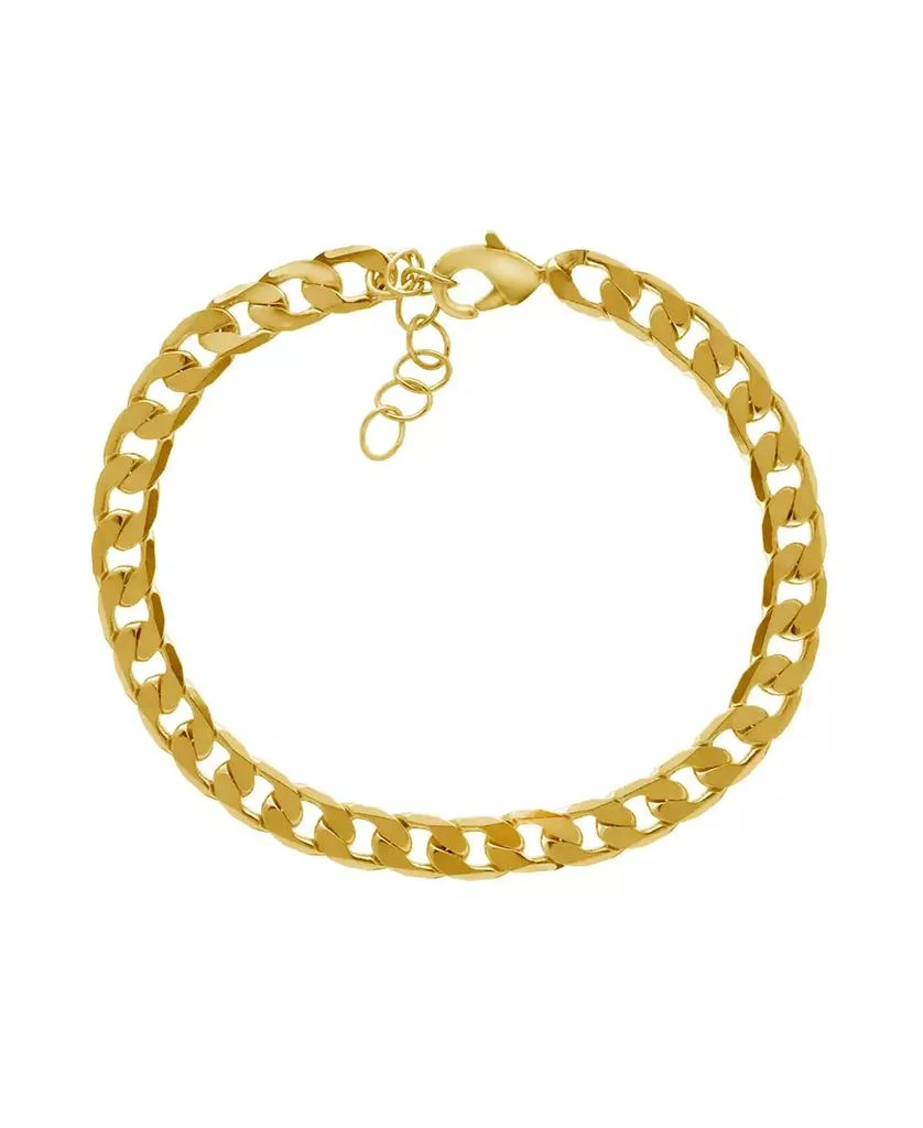 商品Essentials|18k Gold Plated Curb Link Bracelet,价格¥178,第1张图片