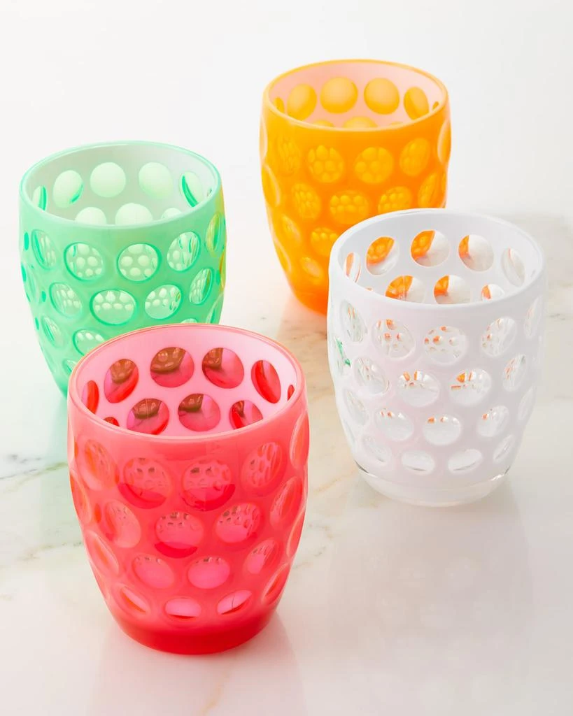 商品Mario Luca Giusti|Set of 4 Fluorescent Double Old Fashioned Glasses,价格¥683,第1张图片