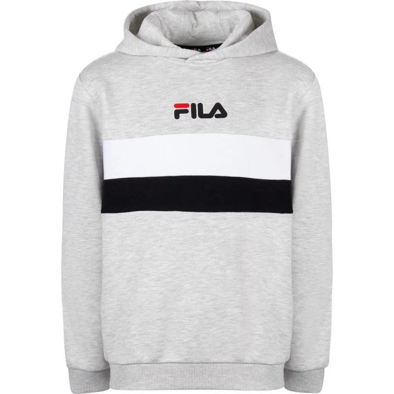 商品Fila|Striped logo print hoodie in grey,价格¥639,第2张图片详细描述