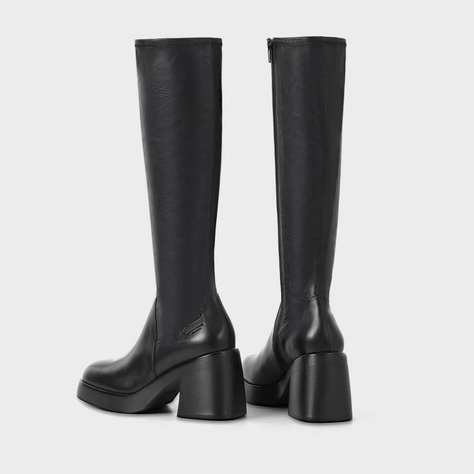 商品Vagabond|VAGABOND BROOKE STRETCH LEATHER HEELED KNEE HIGH BOOTS,价格¥1758,第3张图片详细描述