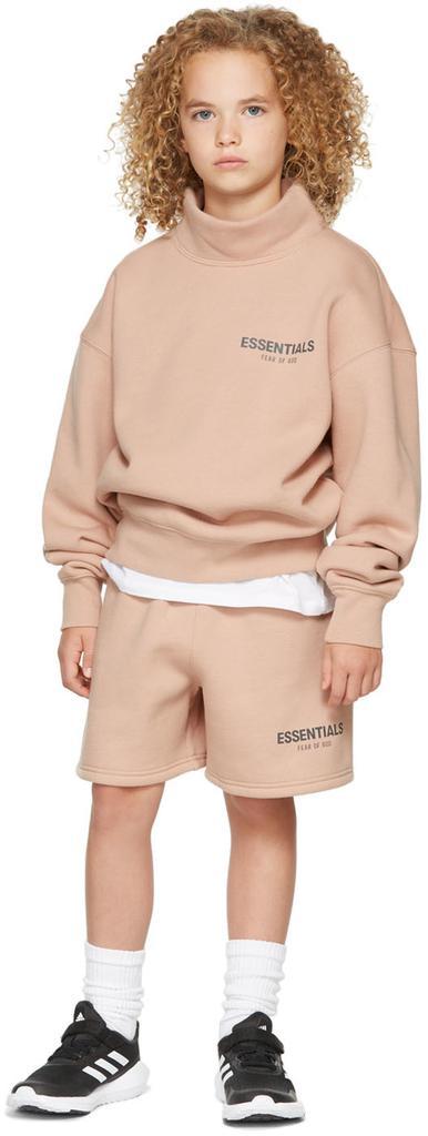 商品Essentials|Kids Pink Fleece Shorts,价格¥412,第1张图片