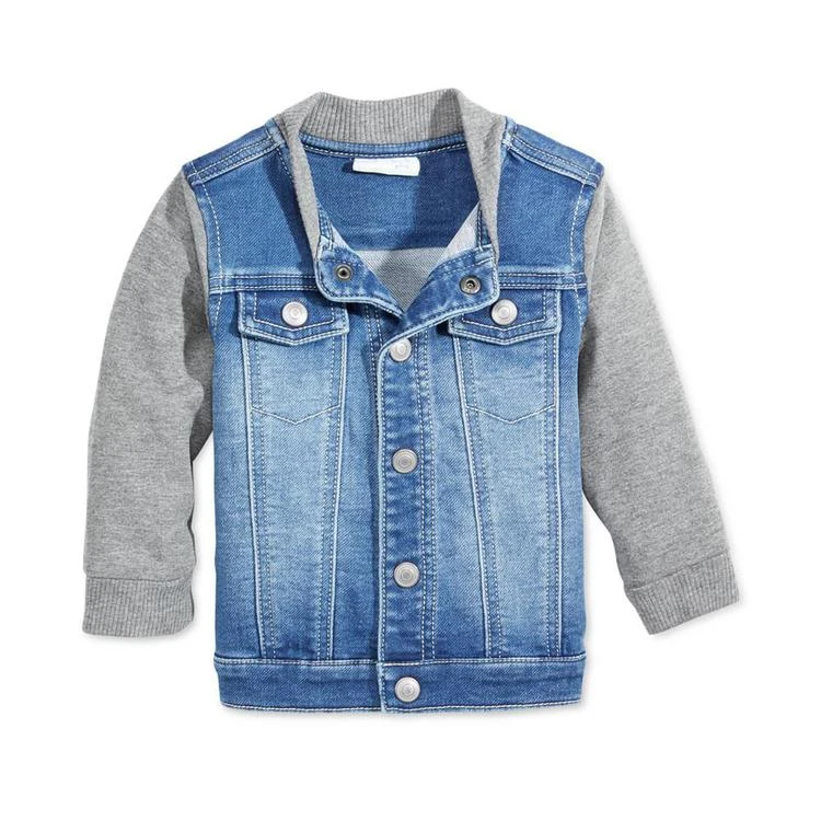 商品First Impressions|Denim Bomber Jacket, Baby Boys, Created for Macy's,价格¥98,第1张图片