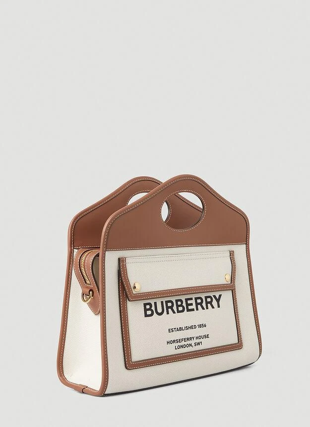 商品Burberry|Pocket Tote Bag in White,价格¥12642,第3张图片详细描述