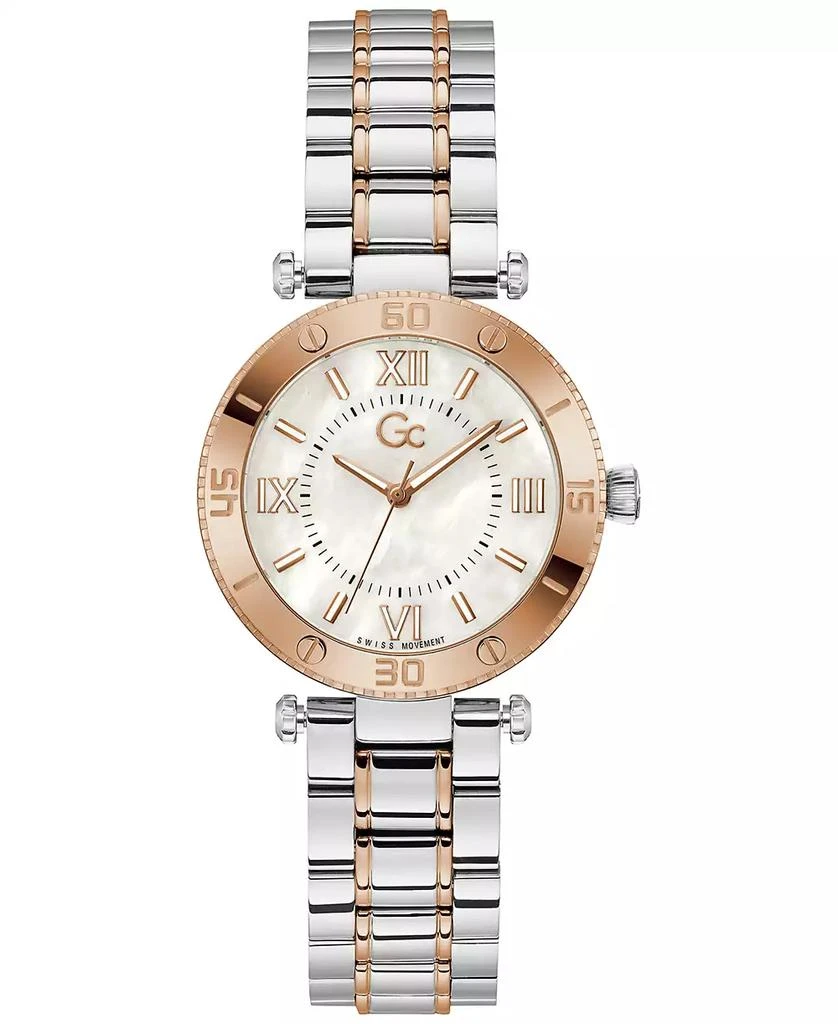 商品GUESS|Gc Muse Women's Swiss Two-Tone Stainless Steel Bracelet Watch 34mm,价格¥2823,第1张图片