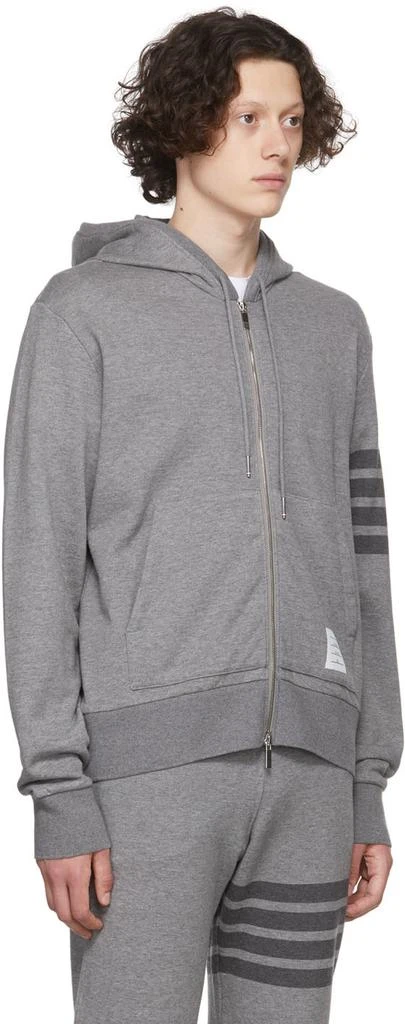 商品Thom Browne|Gray 4-Bar Hoodie,价格¥6249,第2张图片详细描述