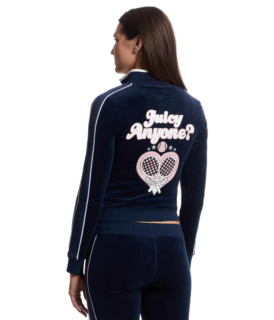 商品Juicy Couture|Heritage Mock Neck Track Jacket with Back Graphic,价格¥775,第3张图片详细描述
