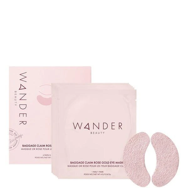 商品Wander Beauty|Wander Beauty Baggage Claim Eye Masks (Pack of 6) - Rose Gold,价格¥210,第1张图片