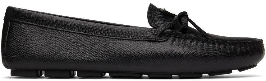 商品Prada|黑色 Saffiano 乐福鞋,价格¥3586,第1张图片