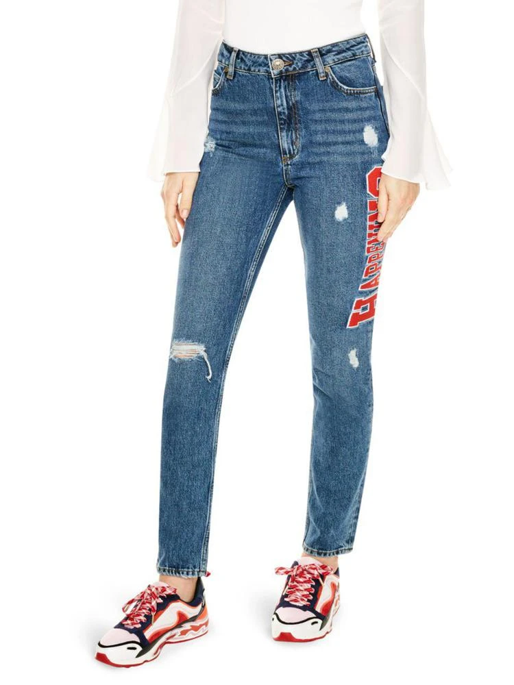 商品Sandro|Sandro - Hortense Distressed Jeans,价格¥833,第1张图片