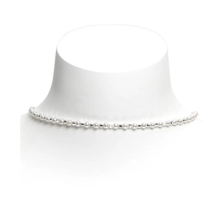 商品Anne Klein|Silver-Tone & Imitation Pearl Beaded Choker Necklace,价格¥69,第3张图片详细描述